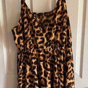 Shein cheetah print dress
